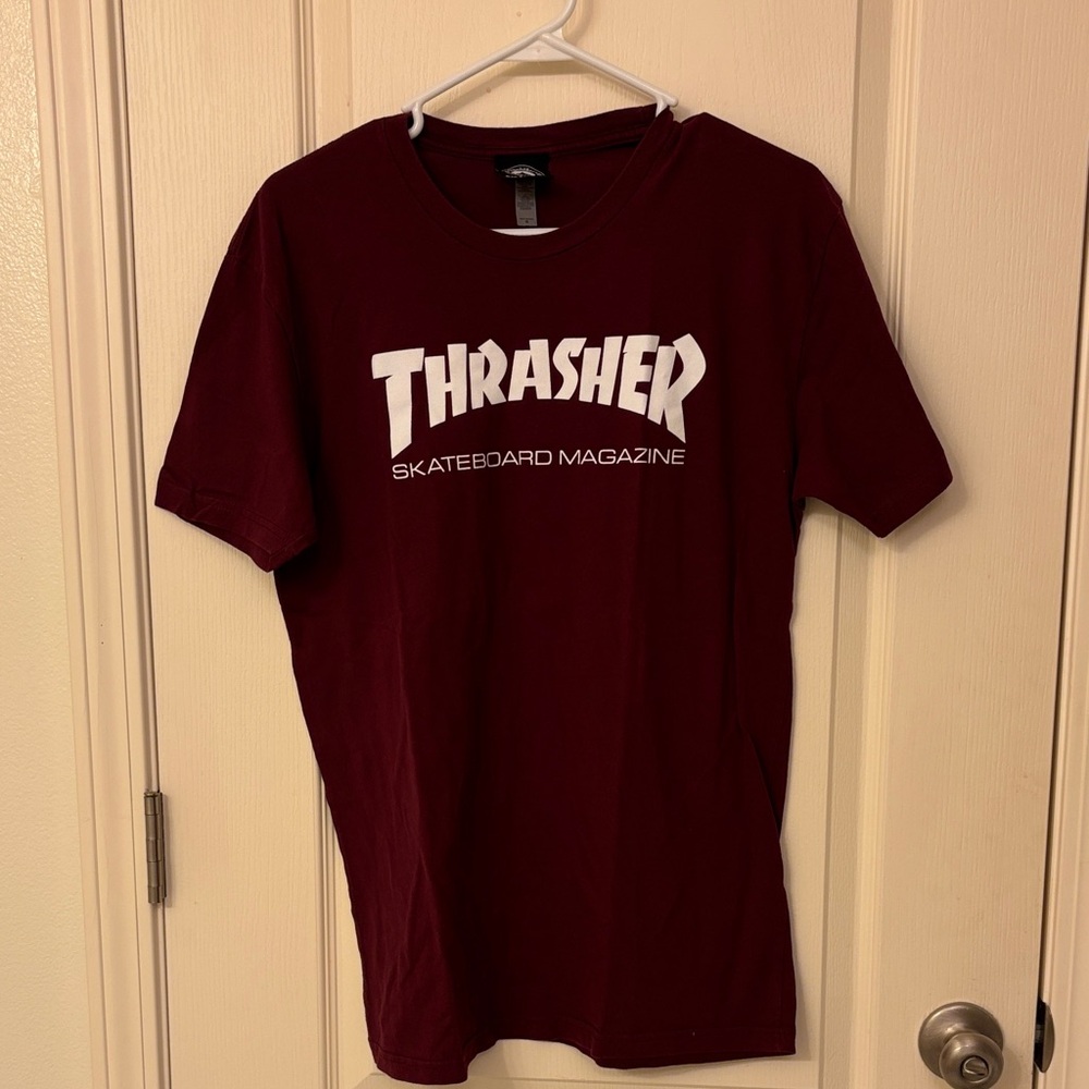 Thrasher Men's Burgundy Tee